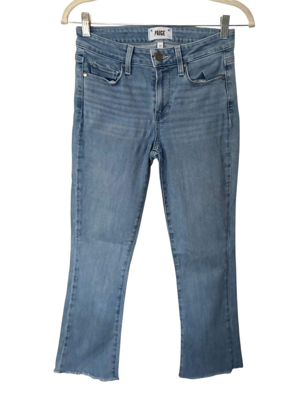 PAIGE Light Blue Manhattan Bootcut Jean